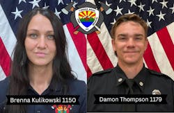 Timber Mesa Fire and Medical District firefighter/paramedic Brenna Kulikowski, left, and firefighter Damon Thompson died in a head-on crash. Timber Mesa Fire and Medical District firefighter/paramedic Brenna Kulikowski, left, and firefighter Damon Thompson died in a head-on crash.