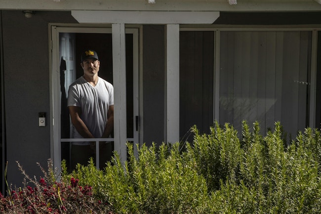 After former Los Angeles firefighter and NFL player Eric Stevens (seen in this 2020 photo) was diagnosed with ALS, he and his wife began to raise money to support those who have also been diagnosed.
