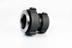 The SpeedSwivel FDC Adapter from Red Head Brass is carried on fire apparatus and connects to fire sprinkler or fire department connection (FDC)/standpipe systems when the female swivels have been vandalized. The SpeedSwivel FDC Adapter from Red Head Brass is carried on fire apparatus and connects to fire sprinkler or fire department connection (FDC)/standpipe systems when the female swivels have been vandalized.