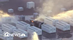 Multiple agencies responding to battery storage fire
