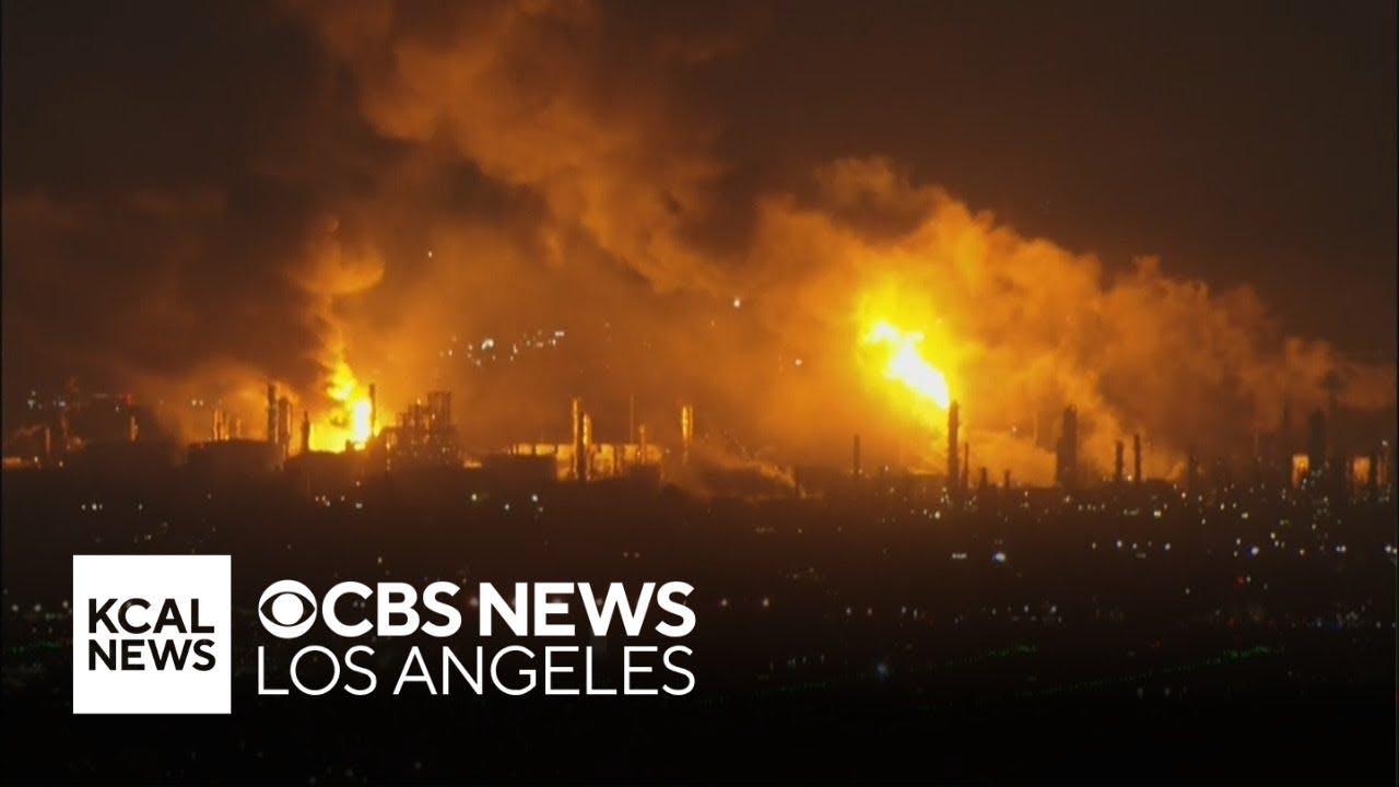 Fire erupts inside Los Angeles-area Chevron refinery