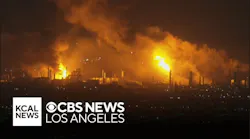 Fire erupts inside Los Angeles-area Chevron refinery