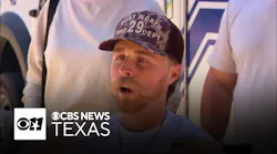 Fort Worth firefighter returns home after surviving roof collapse during blaze
