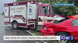 1 dead in multi-vehicle crash involving Polk County ambulance