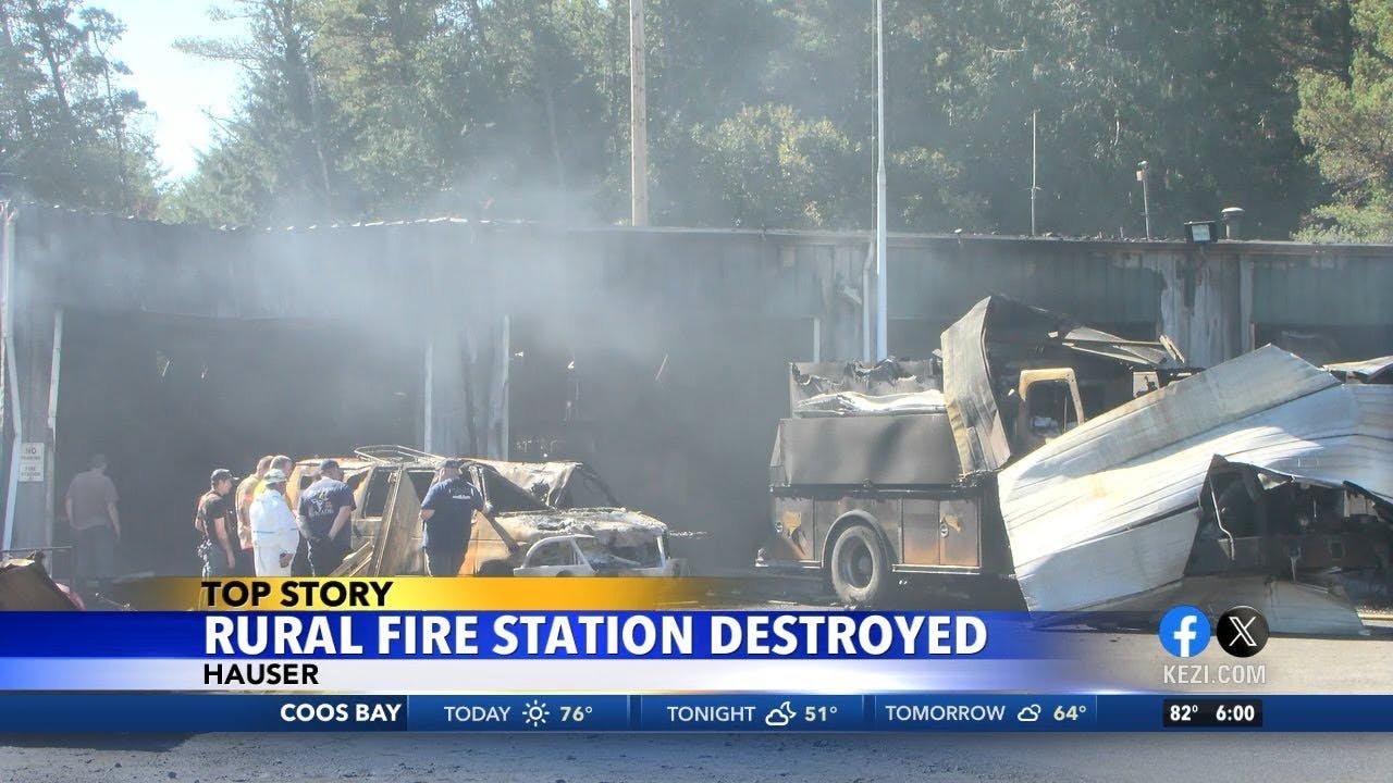 Hauser, OR, Fire Station, Rigs Destroyed in Blaze | Firehouse