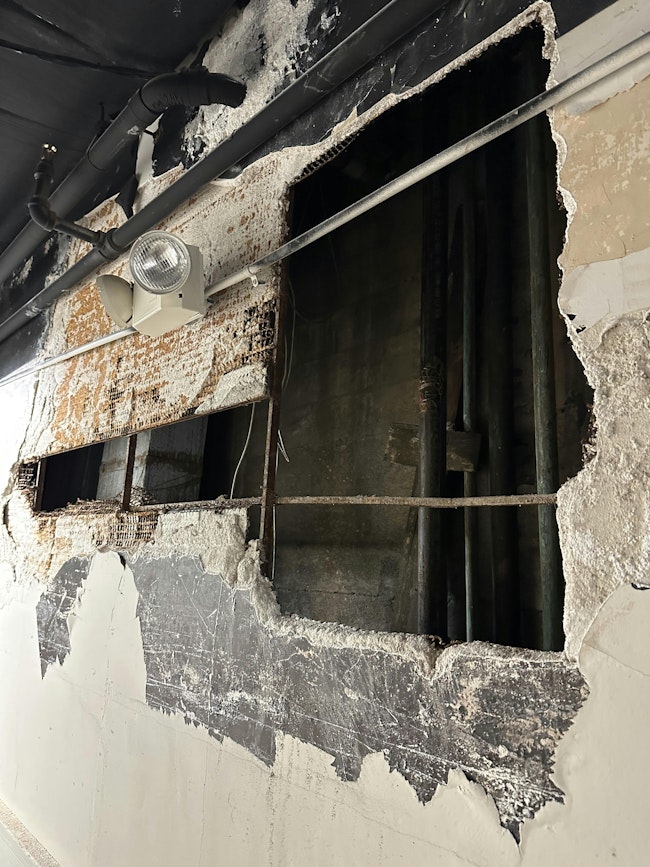 Vacant mid-rise and high-rise buildings must be examined regularly for changes that occurred. Open or removed fire doors, damaged or missing walls, holes in the floors, removed or weakened stairs, open shafts and exposed plenum spaces allow for significant smoke and fire spread and can cause falls, disorientation emergencies or entanglements.