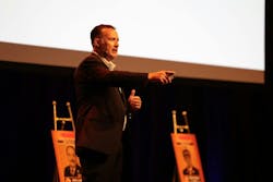 Fire Chief Dan Munsey opneed up the second day of FireFusion 2025 by presenting about smart city intitatives and how connectivity of data can help the fire service. Fire Chief Dan Munsey opneed up the second day of FireFusion 2025 by presenting about smart city intitatives and how connectivity of data can help the fire service.