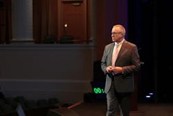 John Oates closed out FireFusion 2025 with an emphasis on how important wearable technology can be for the fire service. John Oates closed out FireFusion 2025 with an emphasis on how important wearable technology can be for the fire service.