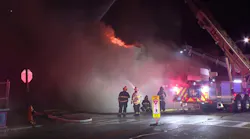 Firefighters Battle Stubborn Blaze in Worcester, MA, Strip Mall