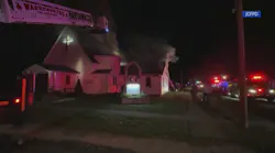 Arson suspected in destructive fire of historic church in Leeton, Missouri
