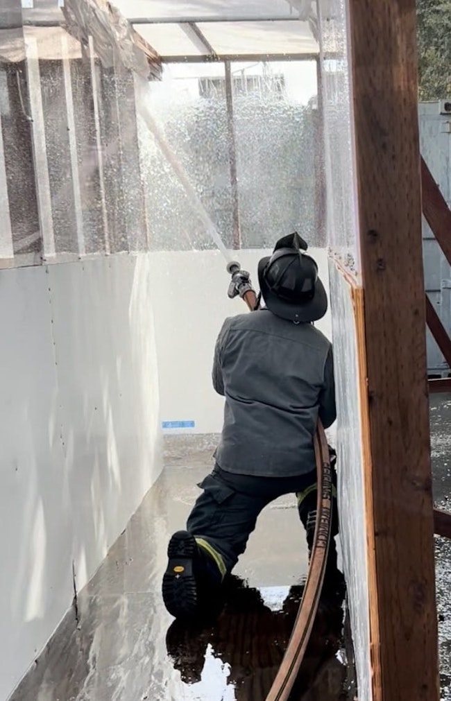 Of the 3 C’s of compartment fighting, control regards being very deliberate with water in the first space that’s entered before advancing to the next. In terms of confine, body positioning, angle of approach and stream usage are imperative. Clean involves wetting all of the surfaces in the compartment and ensuring base extinguishment.