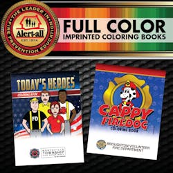 Alert-All offers full-color imprints on all coloring and activity books. Alert-All offers full-color imprints on all coloring and activity books.