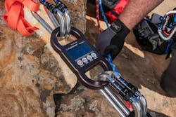 CMC Rescue's LineScale 3i is a high-strength, high-precision load cell for measuring forces in a rope rescue system. CMC Rescue's LineScale 3i is a high-strength, high-precision load cell for measuring forces in a rope rescue system.