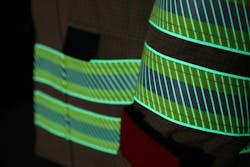 Coats Signal Lucence PRO is a patented, NFPA-certified, high-performance tape engineered for the most demanding PPE applications, especially high-visibility workwear and firefighter garments Coats Signal Lucence PRO is a patented, NFPA-certified, high-performance tape engineered for the most demanding PPE applications, especially high-visibility workwear and firefighter garments