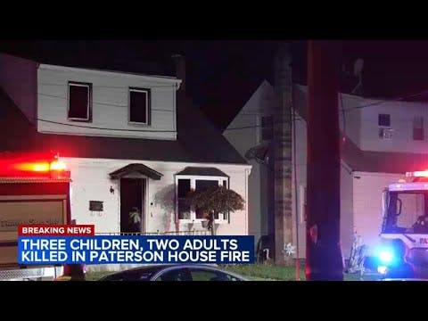 Five, Including Three Children, Killed in Paterson, NJ, House Fire