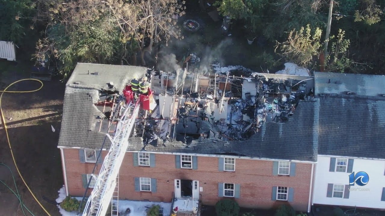 2-alarm fire damages Chesapeake apartment buildings