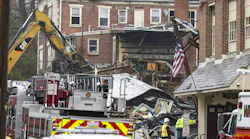 The R.M. Palmer Co. chocolate factory was heavily damaged by an explosion in 2023 that claimed seven workers. Six firefighters from Spring Township and Wyomissing were honored for their rescue efforts.