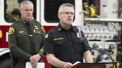 Orange County Fire Authority Chief Brian Fennessy spoke about fireworks safety at a recent event.