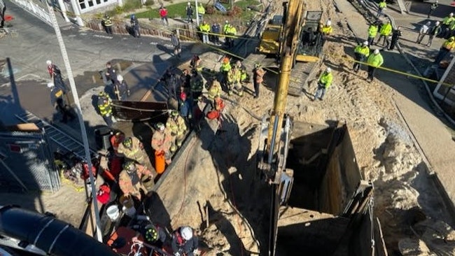 Yarmouth firefighters were trained in basic trench rescue operations when a long-term construction project began. The lessons from that training paid off on Nov. 18, 2025 when a trench collapse occured.