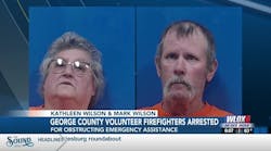George County volunteer firefighters arrested for responding to crash drunk, obstructing assistan George County volunteer firefighters arrested for responding to crash drunk, obstructing assistan