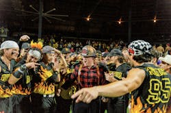 The broadcaster for The Firefighters, Zach Staton, was able to honor is father-in-law who served for more than 40 years at the Carrsville, VA, Volunteer Fire Department. The broadcaster for The Firefighters, Zach Staton, was able to honor is father-in-law who served for more than 40 years at the Carrsville, VA, Volunteer Fire Department.