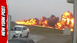WATCH: Video Captures Moment Nascar Driver's Plane Burst Into Flames