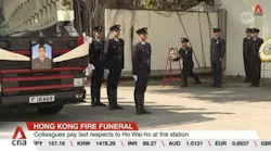 Hong Kong says its final goodbye to fireman killed in Tai Po fire