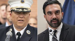 FDNY EMS Chief Lillian Bonsignore, left, and Mayor-elect Zohran Mamdani spoke to the media Tuesday. FDNY EMS Chief Lillian Bonsignore, left, and Mayor-elect Zohran Mamdani spoke to the media Tuesday.