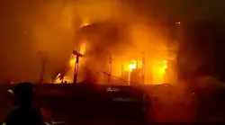 FDNY Queens 3rd Alarm Box 1464 Heavy Fire Throughout a Beach Cabana Exterior Operations