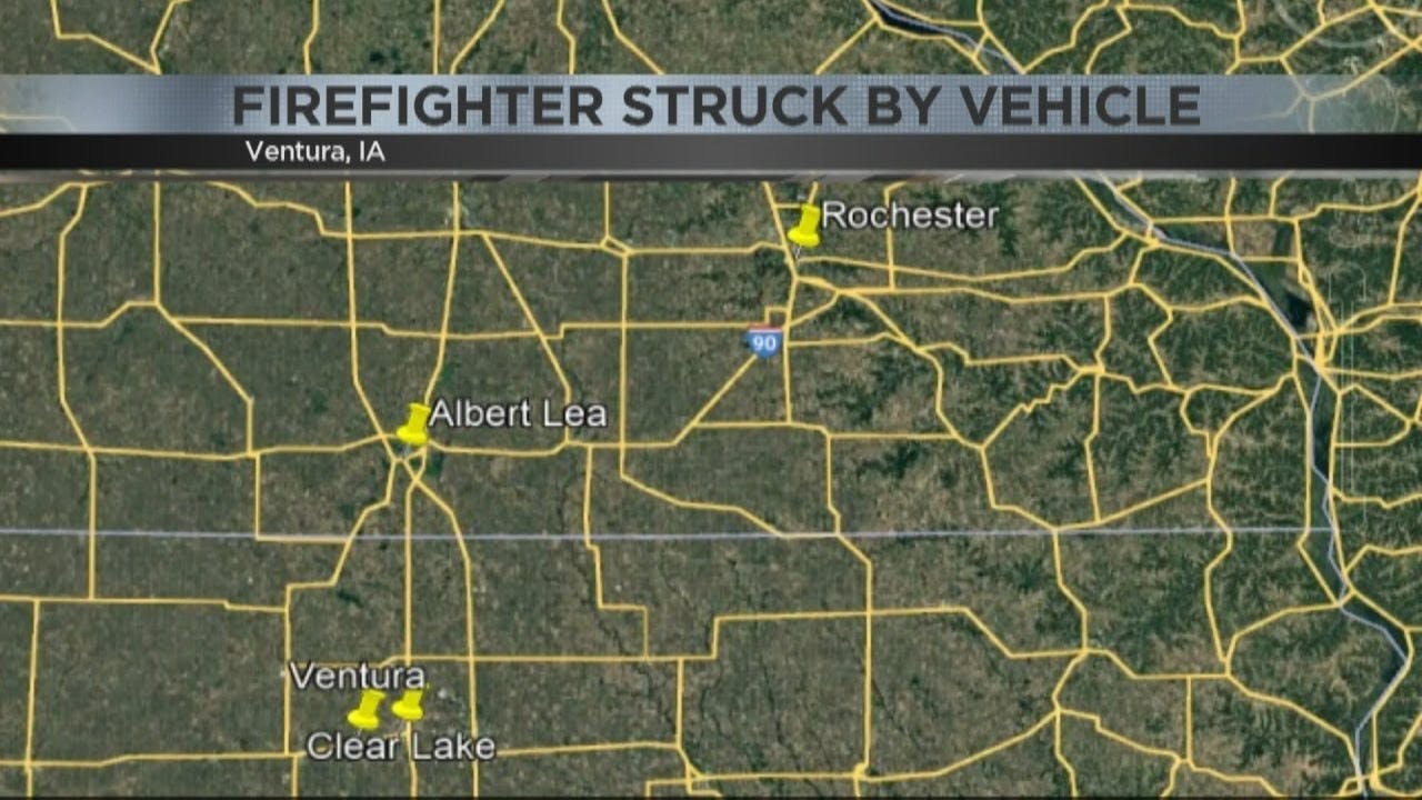 Ventura, IA, Firefighter Struck by Vehicle That Drove Through Crash Scene