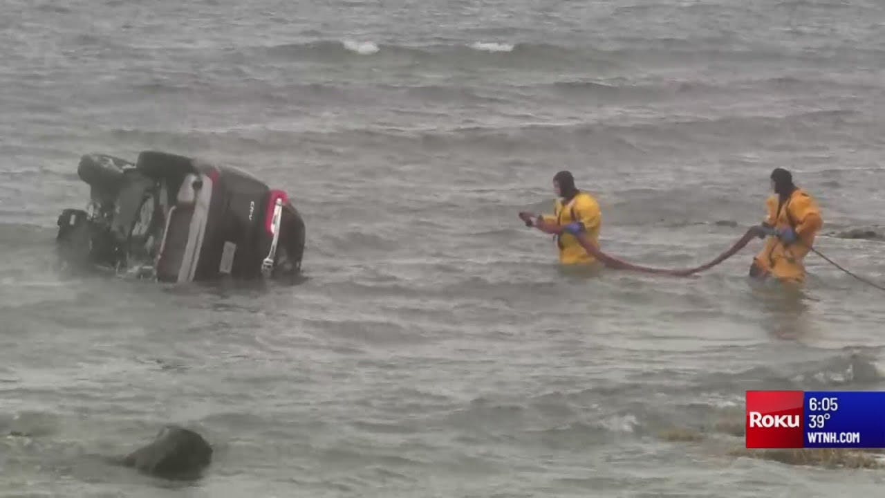 Man in serious condition after vehicle travels into water in West Haven