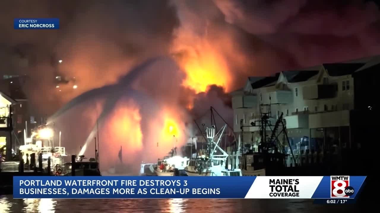 Portland, ME, Firefighters Use Fire Boat to Contain 3-Alarm Wharf Fire