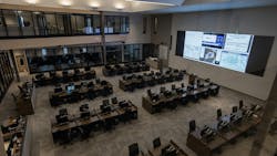 A look inside the large workspace at the new Minnesota State Emergency Operations Center in Blaine, MN. A look inside the large workspace at the new Minnesota State Emergency Operations Center in Blaine, MN.