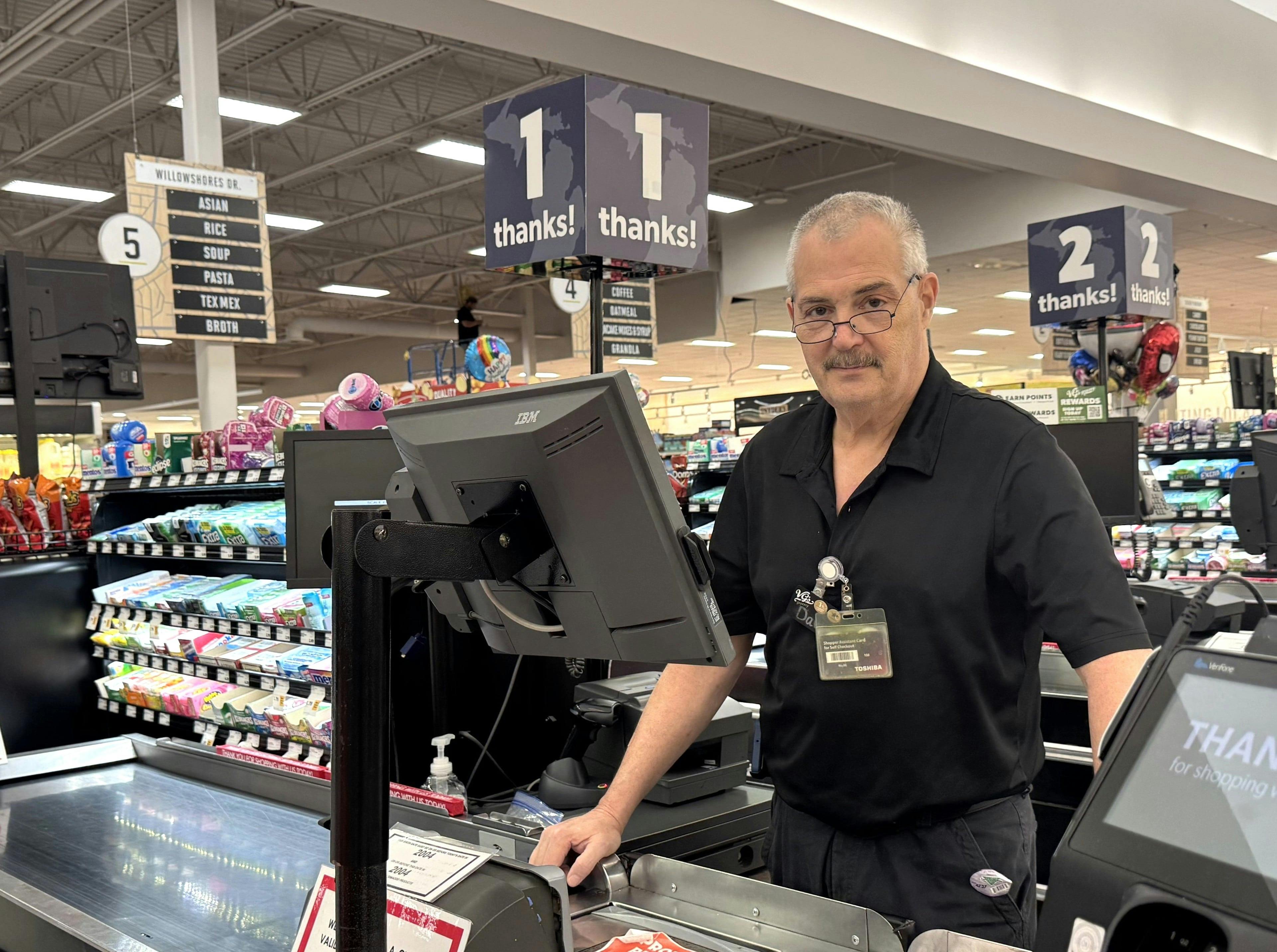 David Dunville, who works at VG&rsquo;s Grocery in Fenton, MI, received the 2025 SpartanNash Circle of Excellence award earlier this year. Dunville's leg was amputated after two dozen surgeries following injuries he sustained in a collapse as a Hartland firefighter in 1999.