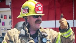 Cal Fire Engineer Danny Cook, 45, suffered a medical emergency at a house fire in Nuevo, CA. Cal Fire Engineer Danny Cook, 45, suffered a medical emergency at a house fire in Nuevo, CA.