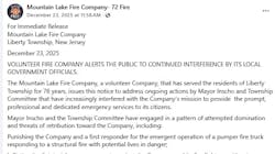 The dispute between the Mountain Lake Fire Company and Liberty Township involves accusations of political vendettas, unfair punishments, and safety concerns following a vehicle operation incident, leading to legal battles and calls for code revisions within the fire department. The dispute between the Mountain Lake Fire Company and Liberty Township involves accusations of political vendettas, unfair punishments, and safety concerns following a vehicle operation incident, leading to legal battles and calls for code revisions within the fire department.