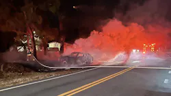 Crains Creek firefighters were dispatched just as the clock struck midnight on New Years.