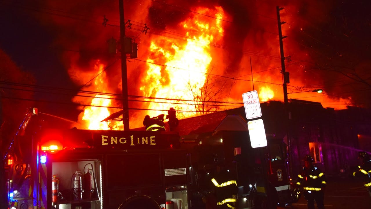 6-Alarm Fire Guts Roselle, NJ, Warehouse