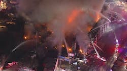 Evacuation alerts issued due to large fire at Denver apartment building under construction Evacuation alerts issued due to large fire at Denver apartment building under construction