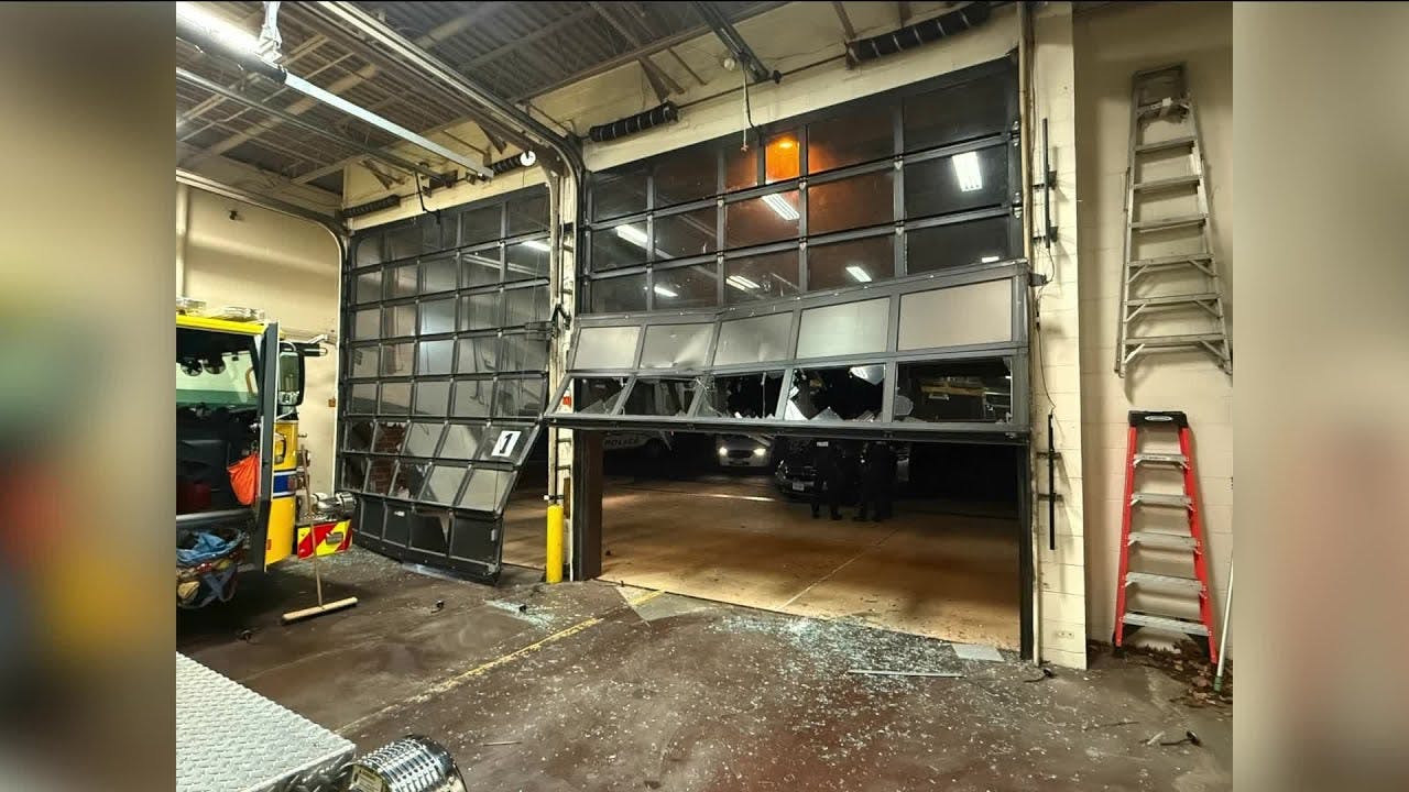 Teen driving stolen car 'intentionally' crashed into Chesterfield fire station, police say