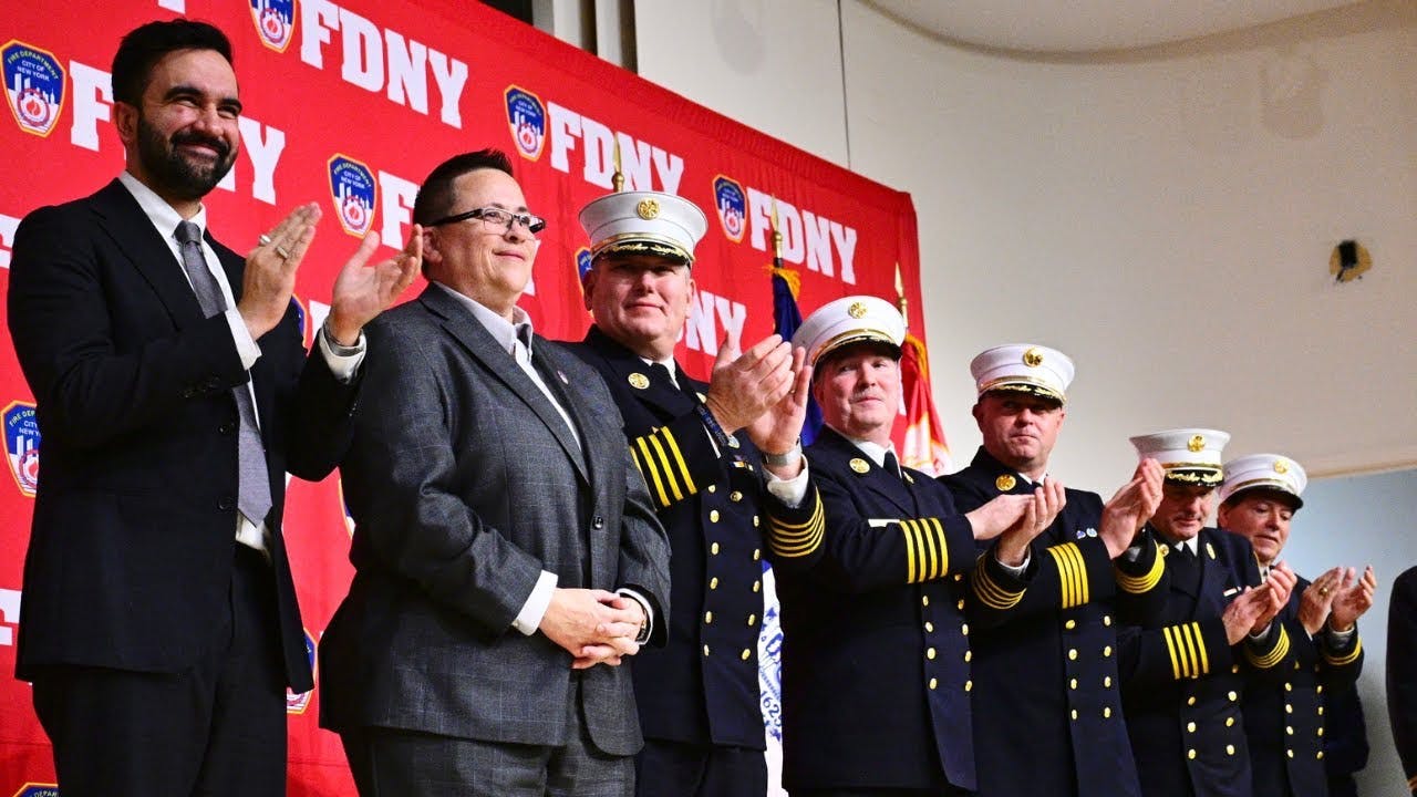 Lillian Bonsignore, a 31-year veteran of the FDNY, sworn in as Department's 37th Fire Commissioner