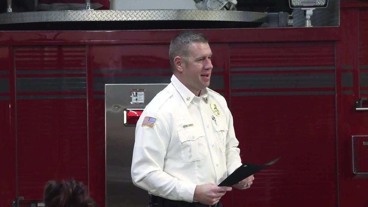 Shawnee Fire Chief Austin Miller returning Tuesday, January 13 after seven-month absence