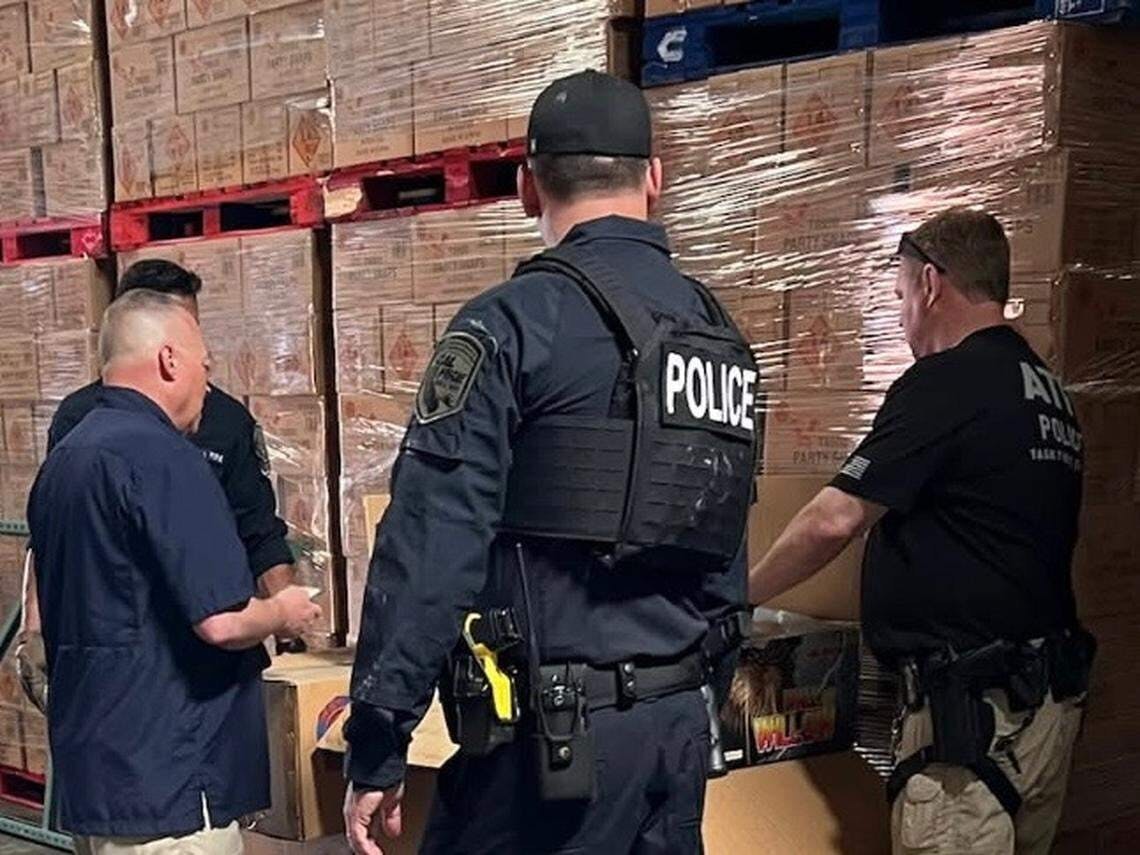 Over 100,000 pounds of illegal fireworks were seized during a raid in May. The owner of the warehouse business alleges that the illegal firework belonged to Kenneth Chee, the owner of Devastating Pyrotechnics, which is tied to deadly explosions which killed seven workers less than two months later.