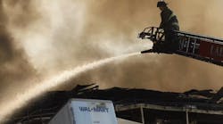 In 2022, firefighters battled a mega warehouse fire in Plainfield, IN. In 2022, firefighters battled a mega warehouse fire in Plainfield, IN.