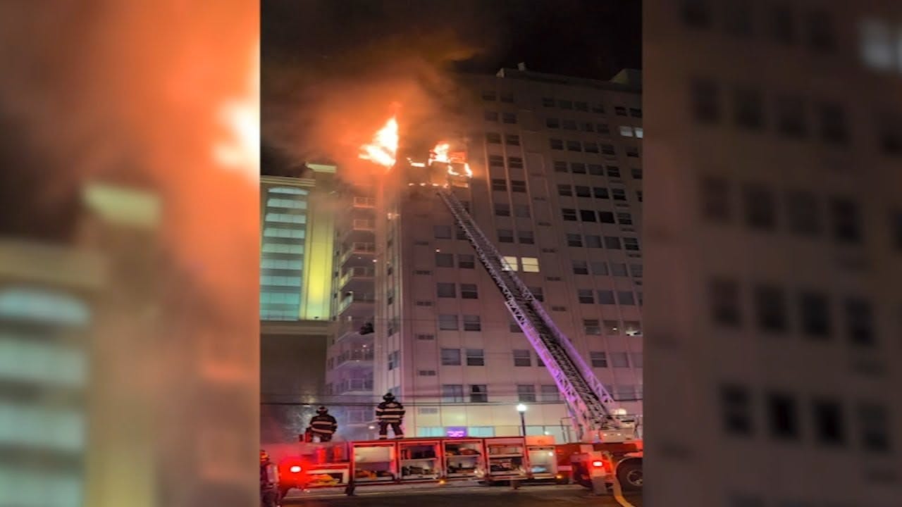 Fire displaces nine units at Atlantic City high-rise; residents recount evacuation