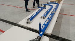 The Elkhart Brass floor-below nozzle proved to be an effective tool and is now carried on several frontline first responses by the Montgomery County Fire & Rescue Service (MCFRS). The Elkhart Brass floor-below nozzle proved to be an effective tool and is now carried on several frontline first responses by the Montgomery County Fire & Rescue Service (MCFRS).