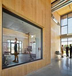 Cross-laminated timber panels are made by stacking layers of dimensional lumber in alternating directions and bonding them into large, solid panels. Cross-laminated timber panels are made by stacking layers of dimensional lumber in alternating directions and bonding them into large, solid panels.