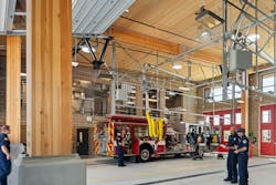 Boise Fire Station 13, which serves as a blueprint for future fire station designs in the city, proved that mass timber is a practical and scalable solution for fire and EMS facilities. Boise Fire Station 13, which serves as a blueprint for future fire station designs in the city, proved that mass timber is a practical and scalable solution for fire and EMS facilities.