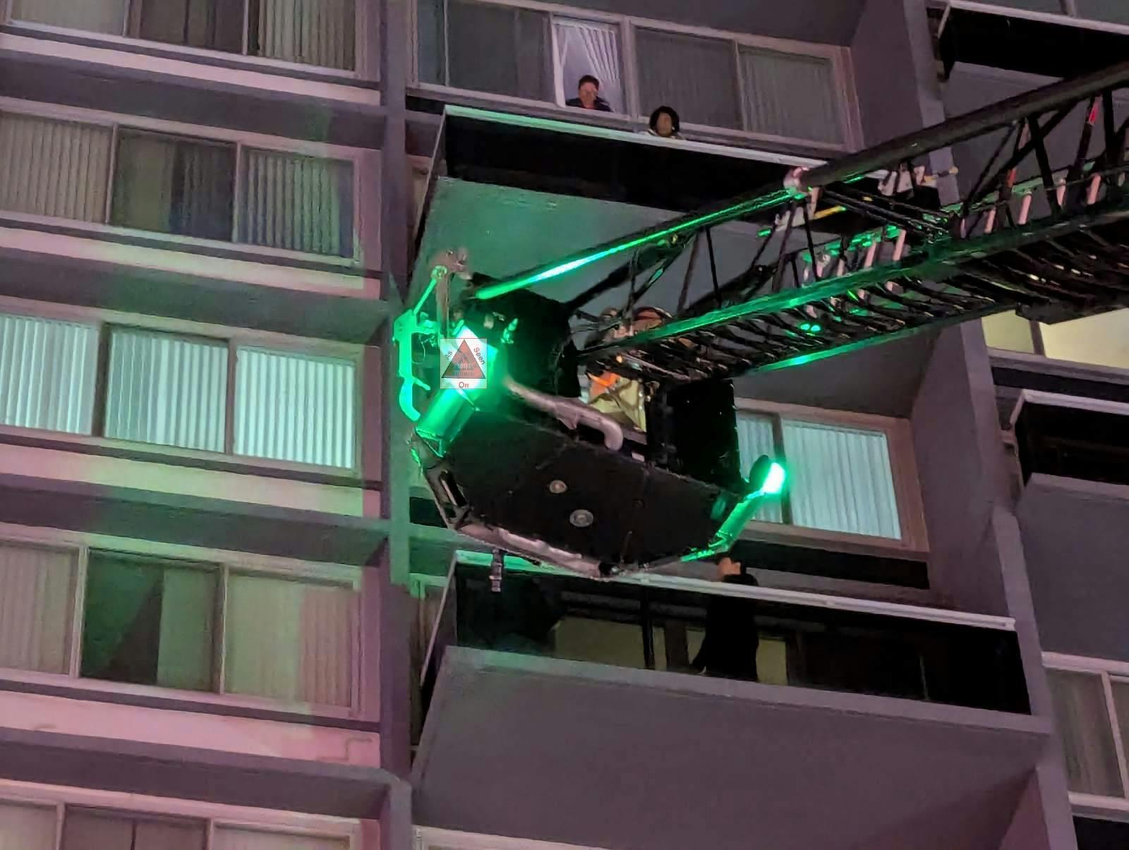 Residents are rescued by Baltimore County firefighters.