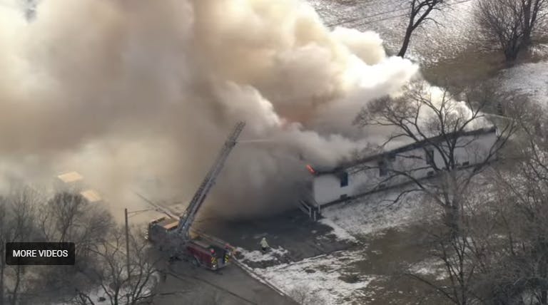 Chicago Church Fire Fought